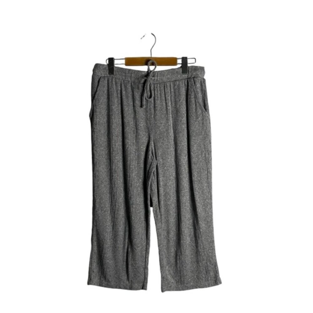 La Vie En Rose Women's Gray Capri Lounge Pant